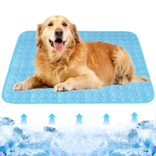 Dawumin Haustier Kühlmatte, Waschbares Hundematte, (Blau, XL) von Dawumin