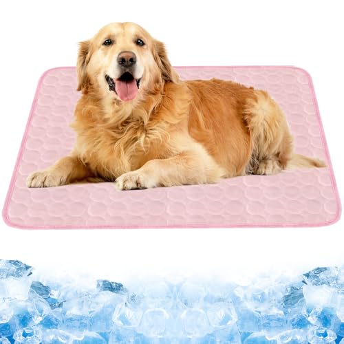 Dawumin Haustier Kühlmatte, Waschbares Hundematte, (Rosa, XL) von Dawumin