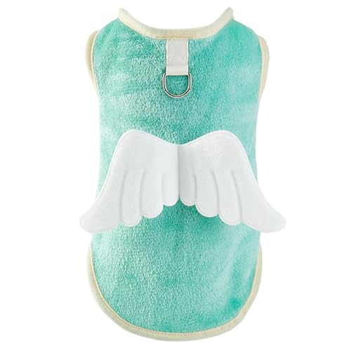 Dawutocap Fellweste für kleine bis große Hunde, einfarbig, weich, einfarbig, Cartoon-Flügelpullover, Frühling Dawutocap Fellweste für kleine bis große Hunde, einfarbig, weich, einfarbig, Cartoon-Flügelpullover, Frühling von Dawutocap