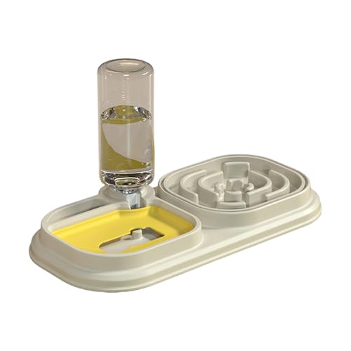 Dawutocap Futternapf Futternapf Doppelnapf mit Wasserflasche Hundebewässerung Futterversorgung Futter Wassernapf für Hund Zuhause Dawutocap Futternapf Futternapf Doppelnapf mit Wasserflasche Hundebewässerung Futterversorgung Futter Wassernapf für Hund Zuhause von Dawutocap