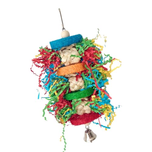 Dawutocap Haustier Vogel Kauen Spielzeug Natürliche Bunte Schreddern Papier Für Nymphensittich Conure Kakadus Zähne Schleifen Spielzeug Für Käfig Dawutocap Haustier Vogel Kauen Spielzeug Natürliche Bunte Schreddern Papier Für Nymphensittich Conure Kakadus Zähne Schleifen Spielzeug Für Käfig von Dawutocap