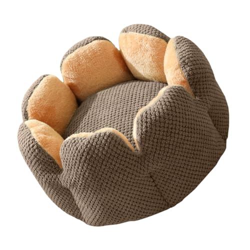 Dawutocap Haustierbett mit abnehmbarem Kissen, weicher Griff, schöne Blume, rundes Bett, Hundesofa, abnehmbares Kissen von Dawutocap