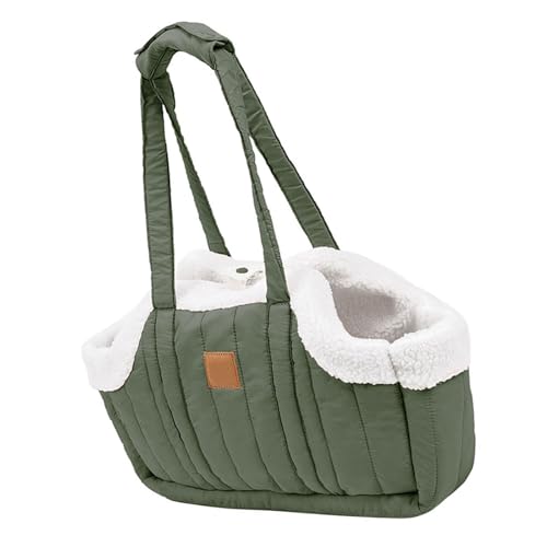Dawutocap Haustierhandtasche Katzentragetasche, weich, große Kapazität, mit Riemen, atmungsaktiv, Haustier-Tragetasche, Sightseeing von Dawutocap