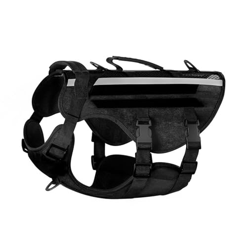 Dawutocap Hundegeschirr Reflektierende Weste, verstellbare Trainingsweste für Haustiere, starkes Training, Spazierengehen, Schwimmen, Wandern, reflektierend von Dawutocap