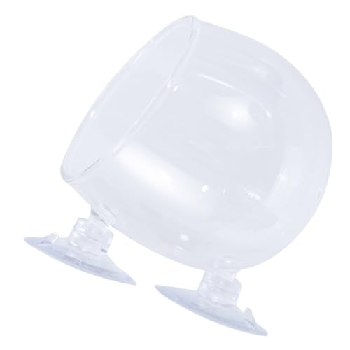 Dawutocap Hydrokultur-Pflanzen-Glasbecher für den Heimgebrauch, Aquarien mit starkem Saugnapf für sichere Aquarien und Pflanzen von Dawutocap