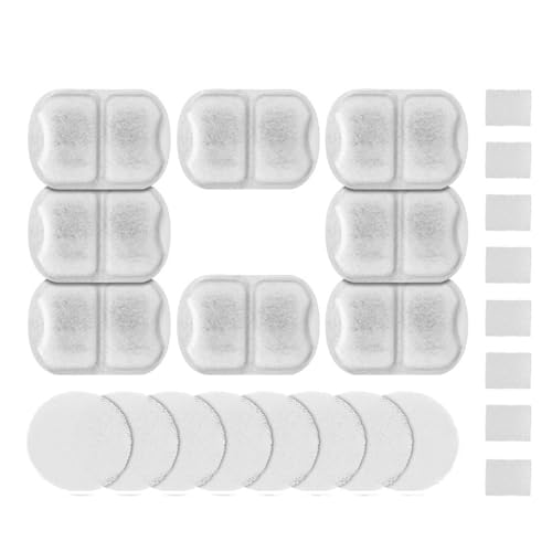 Dawutocap Premium Cats Fountain Filter Schwamm Ersatz Für 7L PET Wasserspender Hochströme Nicht Verwobenes Stoff Design von Dawutocap