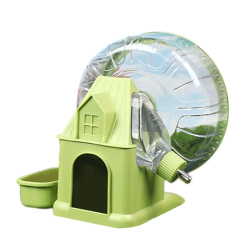 Dawutocap Silents Hamsterrad Multifunktionales Hamsterrad Quite Running Spinner Wheel mit Wasser und Futter von Dawutocap