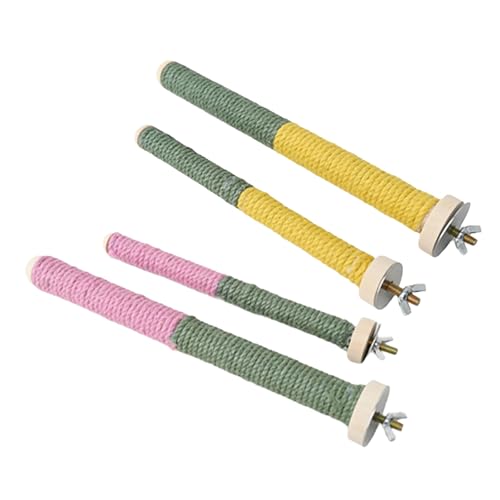 Dawutocap Vogelsitzstange Natur Molar Ständer für Papageien Conure Supplies Wellensittiche Schleifkratzer für kleine und große Papageien von Dawutocap