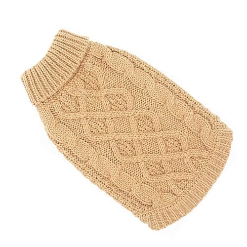 Strickwaren Hundekleidung, warmer Rollkragenpullover für kleine bis große Hunde, Haustierpullover für den Winter, Wärme, 2 Beine, Hundepullover von Dawutocap