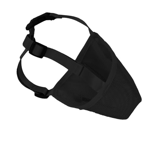 Maulkorb Für Hunde, Fressschutz Hund, Atmungsaktiver Maulkorb Aus Mesh, Angenehm Zu Tragen, Beißen Und Kauen Verhindern, Geeignet Für Hunde Aller Größen (Schwarz, XS) von Dawwoti