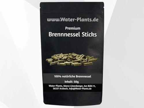 Premium Brennnessel Sticks – Naturfutter für Garnelen, Krebse, Schnecken & Krabben – 100% Brennnessel – Ohne Zusätze – Unterstützt Häutung & Immunsystem von Daxton-Plant