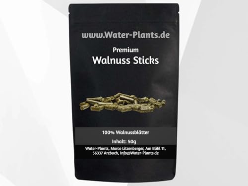 Premium Walnuss Sticks – Naturfutter für Garnelen, Krebse, Schnecken & Krabben – 100% Walnussblätter – Ohne Zusätze – Antibakteriell & immunsystemstärkend Premium Walnuss Sticks – Naturfutter für Garnelen, Krebse, Schnecken & Krabben – 100% Walnussblätter – Ohne Zusätze – Antibakteriell & immunsystemstärkend von Daxton-Plant