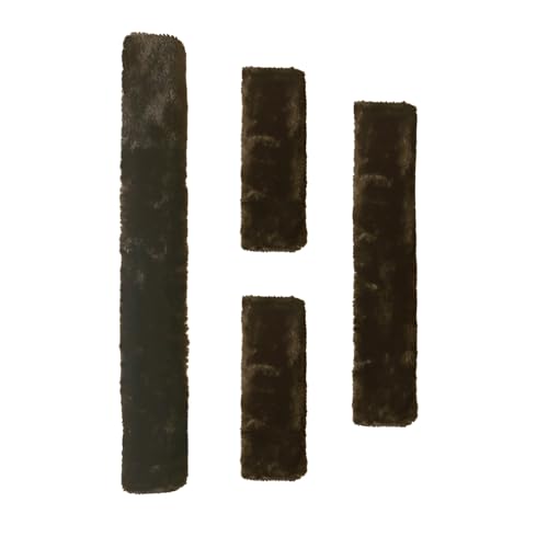 DayoVortex Weiche Fleece-Halfterabdeckungen für Pferde – verhindert, dass das Halfter auf dem Gesicht des Pferdes reibt, ideal für Pferdehalfterabdeckungen (Deluxe, Braun) von DayoVortex