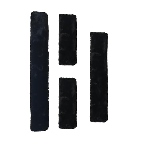DayoVortex Weiche Fleece-Halfterabdeckungen für Pferde – verhindert, dass das Halfter auf dem Gesicht des Pferdes reibt, ideal für Pferdehalfterabdeckungen (Deluxe, Schwarz) von DayoVortex