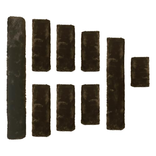 DayoVortex Weiche Fleece-Halfterabdeckungen für Pferde – verhindert, dass das Halfter auf dem Gesicht des Pferdes reibt, ideal für Pferdehalfterabdeckungen (Ultimate, Braun) von DayoVortex