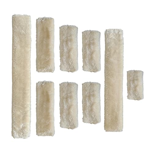 DayoVortex Weiche Fleece-Halfterabdeckungen für Pferde – verhindert, dass das Halfter auf dem Gesicht des Pferdes reibt, ideal für Pferdehalfterabdeckungen (Ultimate, Cremefarben) von DayoVortex