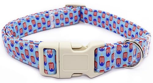 Hundehalsband zum 4. Juli, patriotisch, verstellbar, amerikanisches Sternhalsband mit stilvollem USA-Design und weicher Haptik, Sommer-Eis am Stiel, Hundezubehör für kleine, mittelgroße und große Hundehalsband zum 4. Juli, patriotisch, verstellbar, amerikanisches Sternhalsband mit stilvollem USA-Design und weicher Haptik, Sommer-Eis am Stiel, Hundezubehör für kleine, mittelgroße und große von Dayume