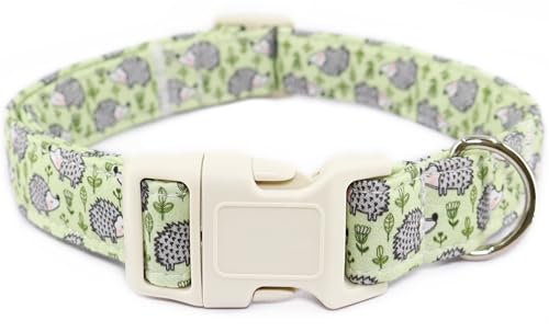 Igel-Hundehalsband für kleine Hunde, grünes Haustierhalsband mit Schnellverschluss-Schnalle, verstellbares, bequemes Welpenhalsband für weibliche Mädchen, Jungen, mittelgroße und große Hunde, XS Igel-Hundehalsband für kleine Hunde, grünes Haustierhalsband mit Schnellverschluss-Schnalle, verstellbares, bequemes Welpenhalsband für weibliche Mädchen, Jungen, mittelgroße und große Hunde, XS von Dayume