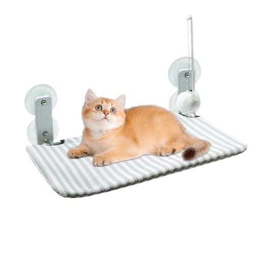 Dayysiuy Katzenhängematte Für - Kabelloser Katzenliege Platz | Mit Montiertem Kissen Für Katzen Balkon Schlafzimmer Terrasse von Dayysiuy
