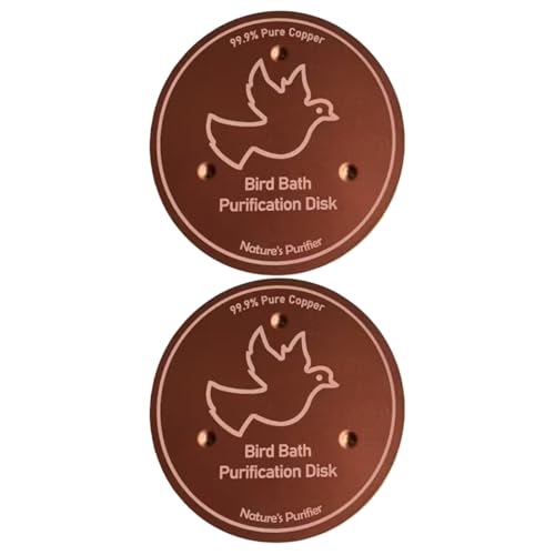 Dayysiuy Kupfer Vogelbad Scheibe 2 Stück | Kupfer Vogelbad Reiniger - Dreipunkt Stützscheibe für Außenfontänen Ganzjährig Dayysiuy Kupfer Vogelbad Scheibe 2 Stück | Kupfer Vogelbad Reiniger - Dreipunkt Stützscheibe für Außenfontänen Ganzjährig von Dayysiuy