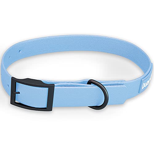 Dazy Dog Dura Allwetter-Halsband – langlebig – wasserdicht – geruchsfrei – stärker als Leder – leicht zu reinigen – hohe Leistung – Designer (Medium, Blau) von Dazy Dog