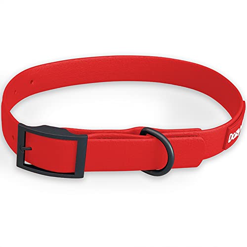 Dazy Dog Dura Allwetter-Halsband – langlebig – wasserdicht – geruchsfrei – stärker als Leder – leicht zu reinigen – hohe Leistung – Designer (Medium, Rot) von Dazy Dog