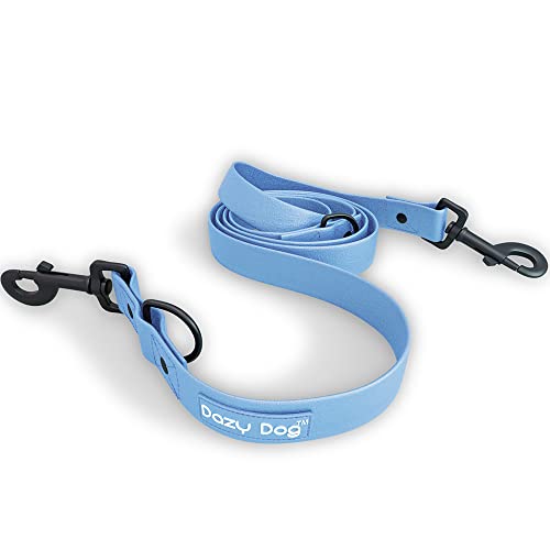 Dazy Dog Dura Allwetter-Leine, doppelte Länge, langlebig, wasserdicht, geruchsfrei, stärker als Leder, leicht zu reinigen, hohe Leistung, Designer (groß/extra groß, blau) von Dazy Dog