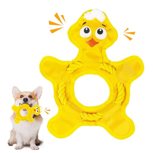 Quietschendes Hundespielzeug, Kauspielzeug für Hunde mit Baumwollseil, langlebiges Tauziehen Hundespielzeug, interaktives Spielspielzeug für kleine, mittelgroße und große Hunde, Langeweile Quietschendes Hundespielzeug, Kauspielzeug für Hunde mit Baumwollseil, langlebiges Tauziehen Hundespielzeug, interaktives Spielspielzeug für kleine, mittelgroße und große Hunde, Langeweile von Dazzroi