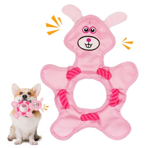 Quietschendes Hundespielzeug, Kauspielzeug für Hunde mit Baumwollseil, langlebiges Tauziehen Hundespielzeug, interaktives Spielspielzeug für kleine, mittelgroße und große Hunde Langeweile Quietschendes Hundespielzeug, Kauspielzeug für Hunde mit Baumwollseil, langlebiges Tauziehen Hundespielzeug, interaktives Spielspielzeug für kleine, mittelgroße und große Hunde Langeweile von Dazzroi