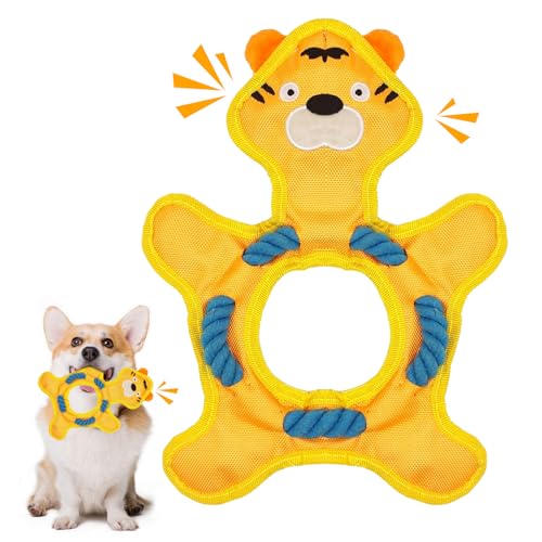 Quietschendes Hundespielzeug, Kauspielzeug für Hunde mit Baumwollseil, langlebiges Tauziehen Hundespielzeug, interaktives Spielspielzeug für kleine, mittelgroße und große Hunde Langeweile Quietschendes Hundespielzeug, Kauspielzeug für Hunde mit Baumwollseil, langlebiges Tauziehen Hundespielzeug, interaktives Spielspielzeug für kleine, mittelgroße und große Hunde Langeweile von Dazzroi