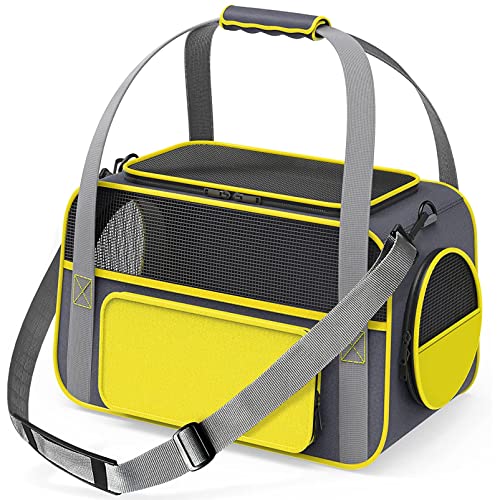 (11000 Grau/Gelb) Haustier-Transporttasche Katzentasche Hundebox Transportbox Tragebox Hunde Katzen Hundetasche Katzentasche … von DbKW