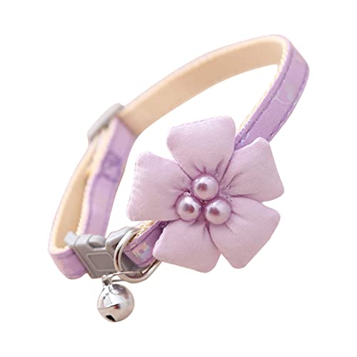 Blumenkatze Halsband Verstellbare Hundehalsbänder Für Kleine Welpen Süße Blumendekorationen Mädchen Weibliche Haustierkostümzubehör von Dcaknri