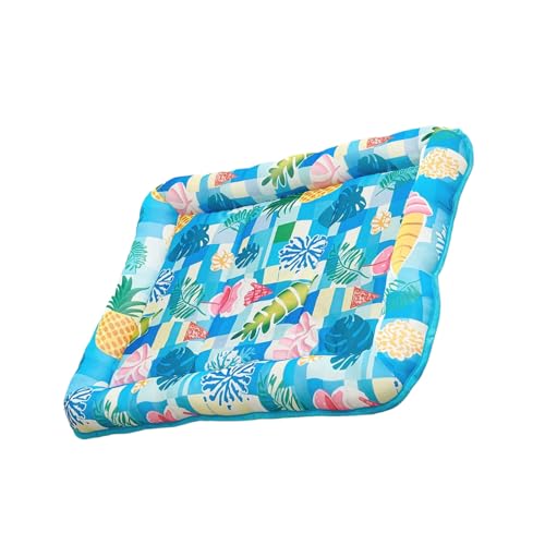 Dcaknri Große Kühlkissen Bettunterlage mit Cartoon-Muster, Katzenbett für heißes Wetter, Wärmeableitung, atmungsaktive Haustiermatte von Dcaknri