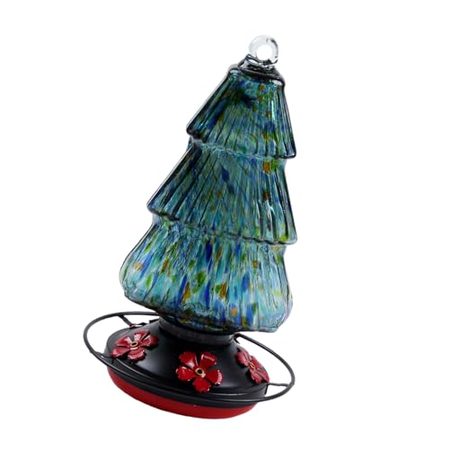 Dcaknri Hanging Hummingbird Feeder Freien Mit 5 Häfen Easy Bird Waterer for Garden Yard Zieht Wilde Vögel Große Kapazitätsvogelfuttermittel An von Dcaknri