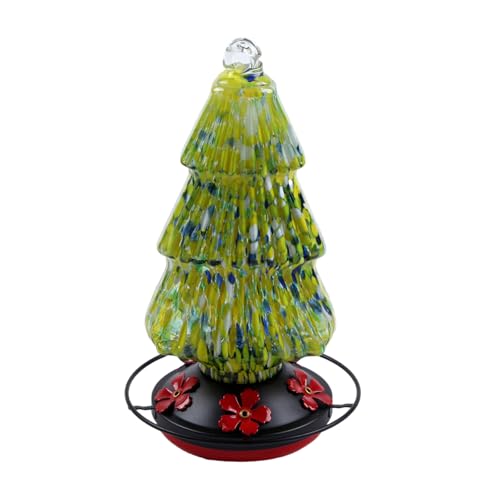 Dcaknri Hanging Hummingbird Feeder Freien Mit 5 Häfen Easy Bird Waterer for Garden Yard Zieht Wilde Vögel Große Kapazitätsvogelfuttermittel An von Dcaknri
