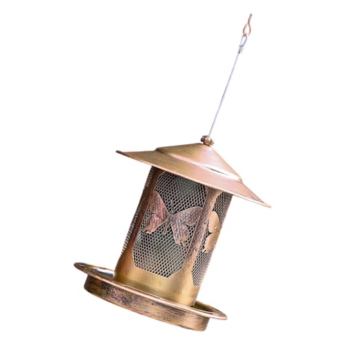 Dcaknri Hochleistungshängender Wildes Vogelhäuschen Eichhörnchen Proof Outdoor Vogelheiz Mit Großem Dach Großes Tablett Für Garten Hinterhof Wetterfeste von Dcaknri