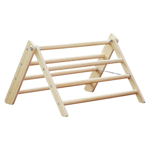Faltbare Dreieckige Hühnchen Barsch Ständer Für Hühnerwaren Natürliche Holz Geflügel Habitat Accessoire Triangular Hölzerne Hühnchen Schlafstab von Dcaknri