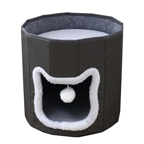 Dcaknri Faltbares Hundebett Hideaway Weiches Haus Haustier Schlaf Nest Für Innennutzung Haustiere Camping Eigentumswohnung Große Katzen von Dcaknri