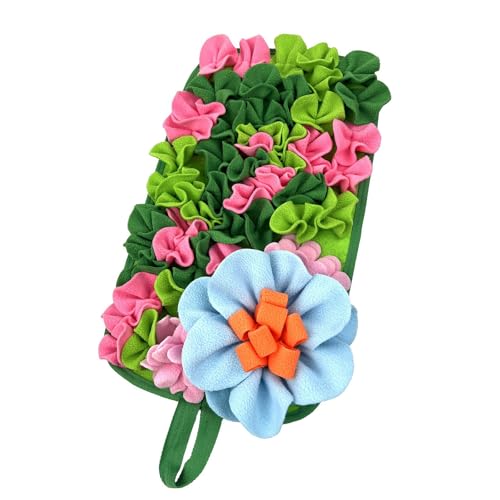 Futterunterlage mit Blumendesign, Trainingsgerät für Kaninchen, nachhaltiges Futterbrett, dekoratives Tieranreicherungswerkzeug, Haustier-Futterzubehör von Dcaknri