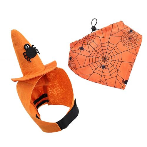 Dcaknri Halloween Hundehut Und Bandanas Schal Set EIN Verstellbares Haustierkostümzubehör Für Party Versammlungsfeierlichkeiten Halloween Hunde Hat Bandanas Set Dcaknri Halloween Hundehut Und Bandanas Schal Set EIN Verstellbares Haustierkostümzubehör Für Party Versammlungsfeierlichkeiten Halloween Hunde Hat Bandanas Set von Dcaknri