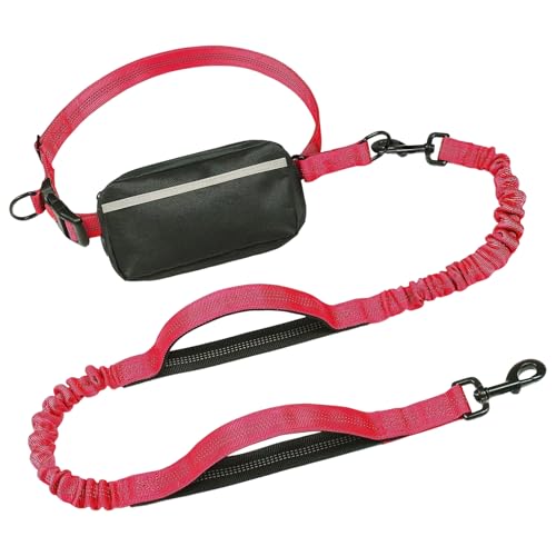 Reißfeste, reflektierende Hundeleine mit elastischer Schnur und praktischer Tasche für große Rassen, Outdoor-Aktivitäten, gepolsterter Griff Reißfeste, reflektierende Hundeleine mit elastischer Schnur und praktischer Tasche für große Rassen, Outdoor-Aktivitäten, gepolsterter Griff von Dcaknri