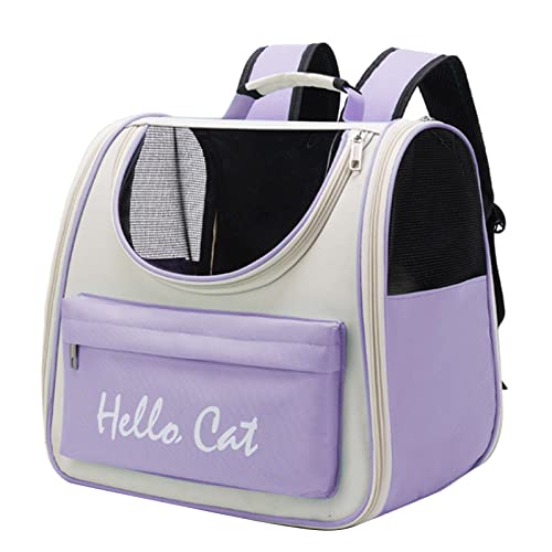 Tragbare Tragetasche für Haustiere, Katzen, Polyester, große Kapazität, waschbar, mit Riemen, Rucksack, atmungsaktives Netzgewebe Tragbare Tragetasche für Haustiere, Katzen, Polyester, große Kapazität, waschbar, mit Riemen, Rucksack, atmungsaktives Netzgewebe von Dcaknri