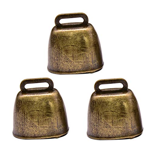 Dcfbkl Kupferglocken für Pferde, Schafe, Kuh, grasende Kupferglocken, Messingglocken für verschiedene Bauernhoftiere, Rinder, Ziegen, Bauernhof, lauter Bronze-Schaumstoffball, 3 Stück Dcfbkl Kupferglocken für Pferde, Schafe, Kuh, grasende Kupferglocken, Messingglocken für verschiedene Bauernhoftiere, Rinder, Ziegen, Bauernhof, lauter Bronze-Schaumstoffball, 3 Stück von Dcfbkl