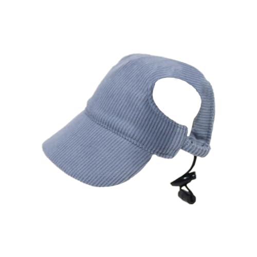 Dcluluwe Marineblauer Hunde-Sonnenhut, Modisch, UV-Schutz, Atmungsaktiv, Ohrlöcher, Verstellbarer Haustierhut für Outdoor-Reisen, Camping von Dcluluwe