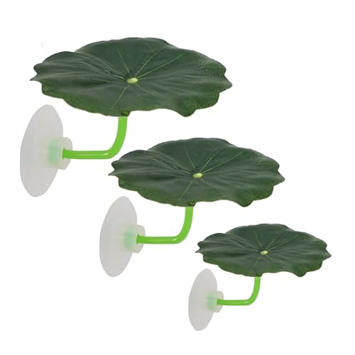 Ddujbtp 3pcs Fishtank Saugbecherblätter Natürliches Ruhendes Bett Laichpad Für Fische Einfache Installation Aquarium Unterwasser Dekors Natürliche Aquariumzubehör Dekors von Ddujbtp