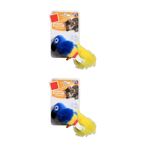 Ddujbtp Stimmaktiviertes Spielzeug mit simuliertem Vogel, singende Geräusche, sprechende Papageien, stimulierende Indoor-Aktivität, Katzen-Trainingszubehör Ddujbtp Stimmaktiviertes Spielzeug mit simuliertem Vogel, singende Geräusche, sprechende Papageien, stimulierende Indoor-Aktivität, Katzen-Trainingszubehör von Ddujbtp