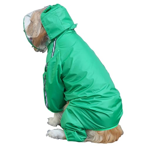 Leichter Poncho für kleine bis große Hunde und Welpen, Regenbekleidung für Haustiere, Hunde, mit Kapuze, 8 Größen Leichter Poncho für kleine bis große Hunde und Welpen, Regenbekleidung für Haustiere, Hunde, mit Kapuze, 8 Größen von Ddujbtp