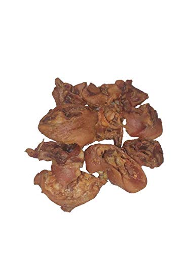 De montagne Noir Schweineohrmuscheln Snacks für Hunde aus 100% Schwein in 250g - 500g & 1 kg Portionen, Gewicht:1 kg von De montagne Noir