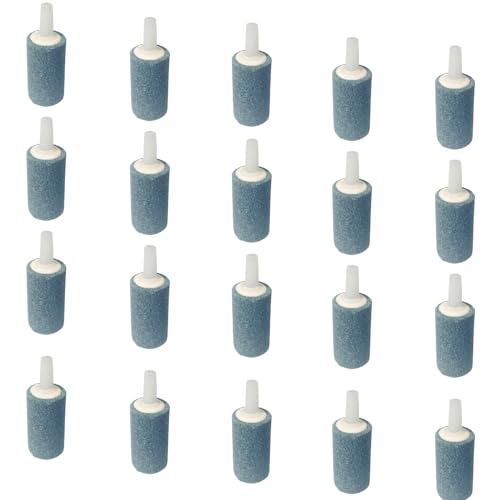 DeKago 20 Stück Aquarium-Luftsteine – Luftpumpen-Zubehör von 2,5 cm Zylinder-Air-Stein, Luftsprudler für Nano-Luftpumpen, Aquarien und kleine Eimer DeKago 20 Stück Aquarium-Luftsteine – Luftpumpen-Zubehör von 2,5 cm Zylinder-Air-Stein, Luftsprudler für Nano-Luftpumpen, Aquarien und kleine Eimer von DeKago