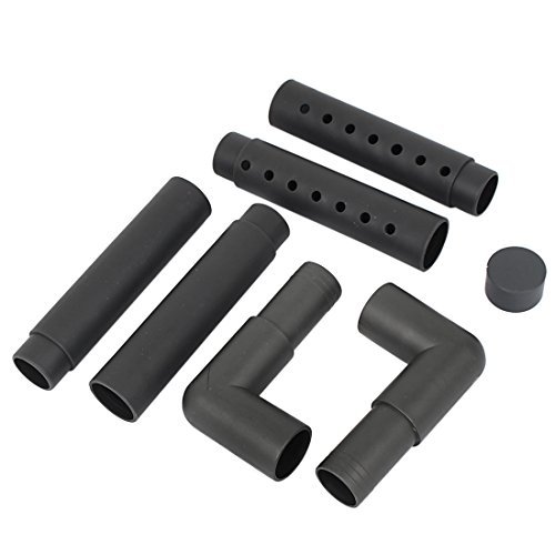 DealMux Aquarium Elbow Regen Gerade Rohrverlängerungsrohre Set 7 in 1 von DealMux